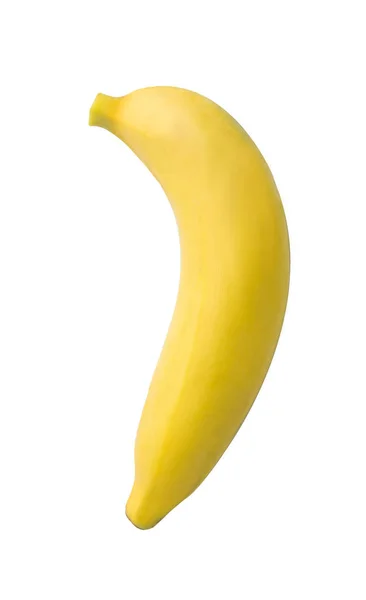 Банан. Спелый банан на белом фоне. — стоковое фото