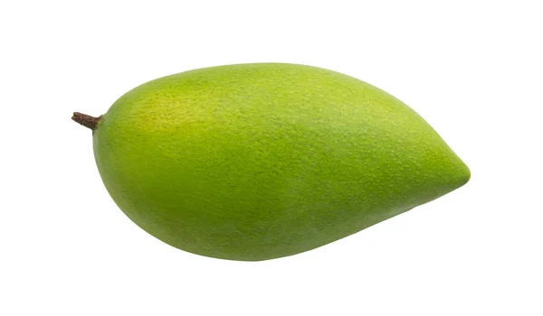 Зеленый плод манго изолированы на белом фоне . — стоковое фото
