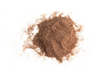 kakao tozu beyaz arka plan üzerinde izole kazık.