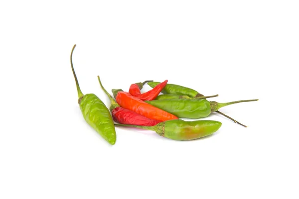 Papryka Chili Izolowana Białym Tle — Zdjęcie stockowe