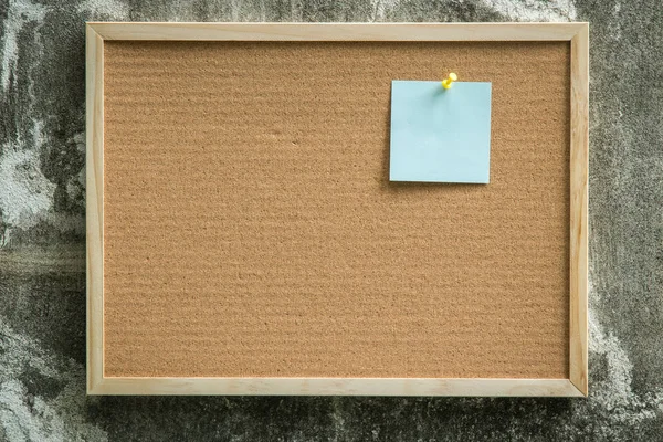 Paper Note Pin Cork Board Blank Notes Add Text Message — Stock Photo, Image