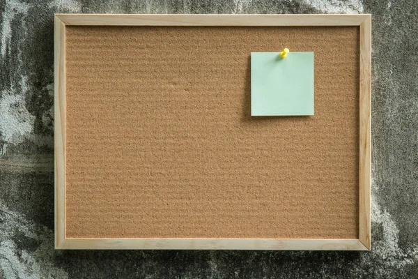 Paper note pin on cork board. Blank notes for add text message. sticker note.