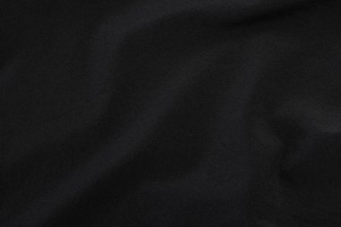 Siyah kumaş dokusu, kumaş deseni arkaplanı.