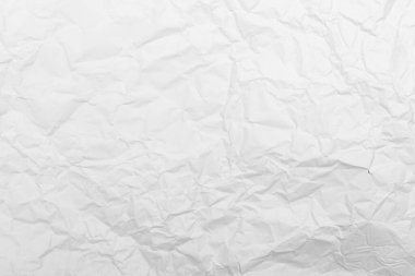 beyaz buruşmuş kağıt doku arkaplanı.