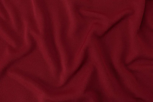 Sport Ruházat Szövet Textúra Háttér Piros Labdarúgó Ing Lehet Használni — Stock Fotó