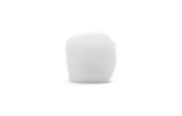 Sfera Soffice Cotone Idrofilo Isolato Sfondo Bianco — Foto Stock