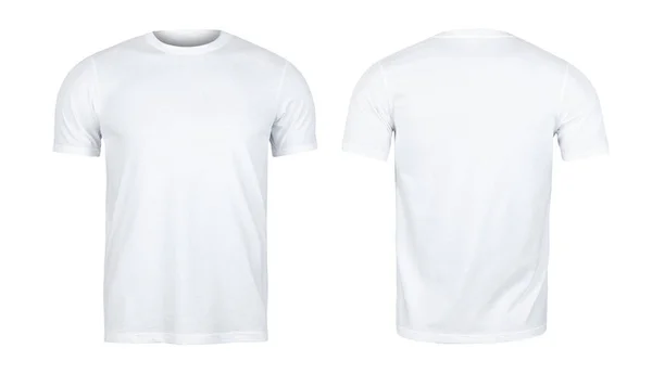 White Shirts Mockup Front Back Used Design Template — Stock Photo, Image