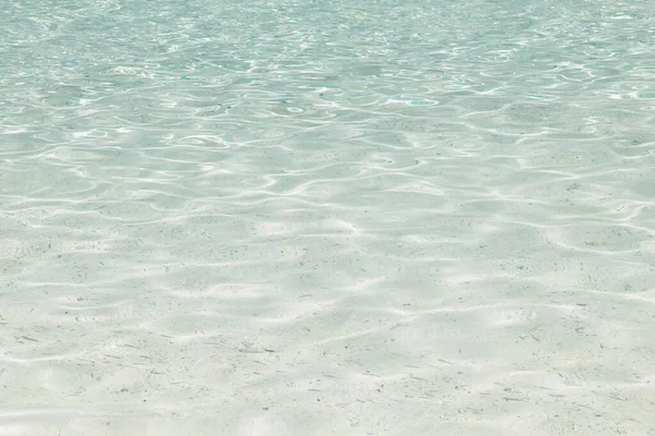 Meereswogen Klares Türkisfarbenes Wasser Blauer Ozean Tropischen Strand Hintergrund — Stockfoto