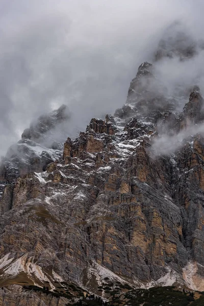 Widok Szczyty Dolomitów Alpach Włochy Południowy Tyrol — Zdjęcie stockowe