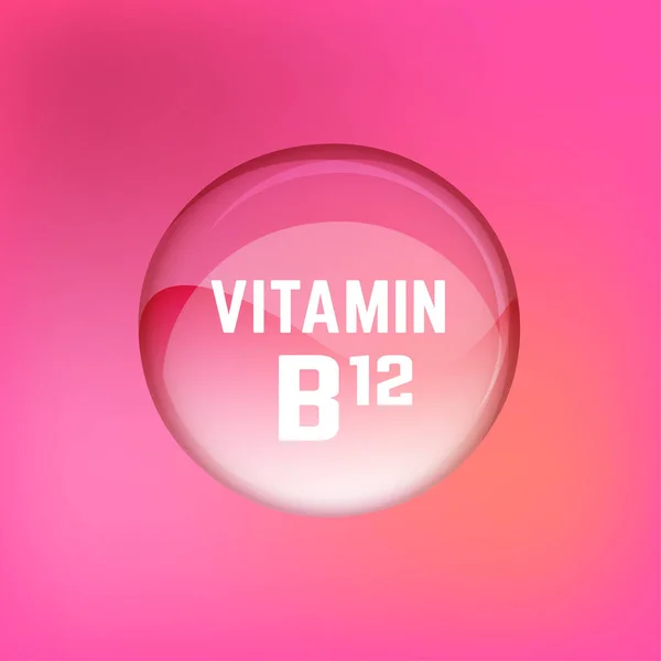 Vitamina B12 01 A — Vetor de Stock