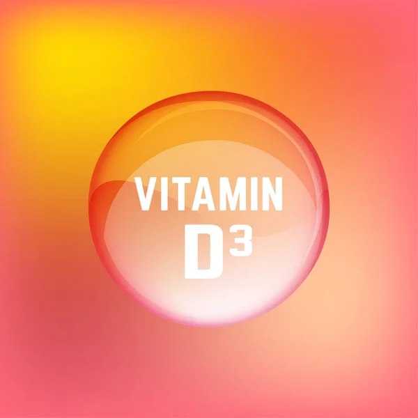 Vitamina D3 02 A — Vetor de Stock