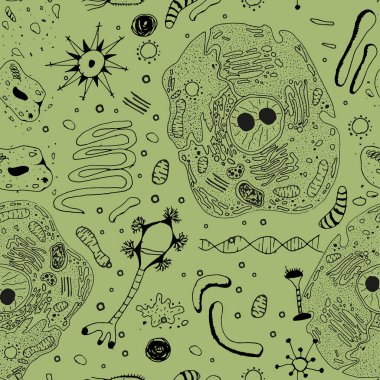Handdrawn Cell Pattern clipart
