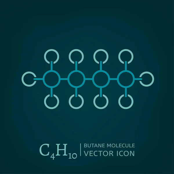 丁烷分子图标 — 图库矢量图片