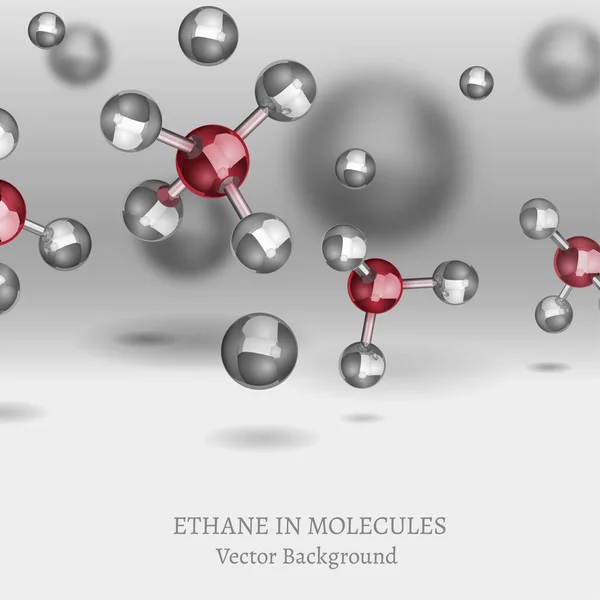 Etan molekyler bakgrund — Stock vektor