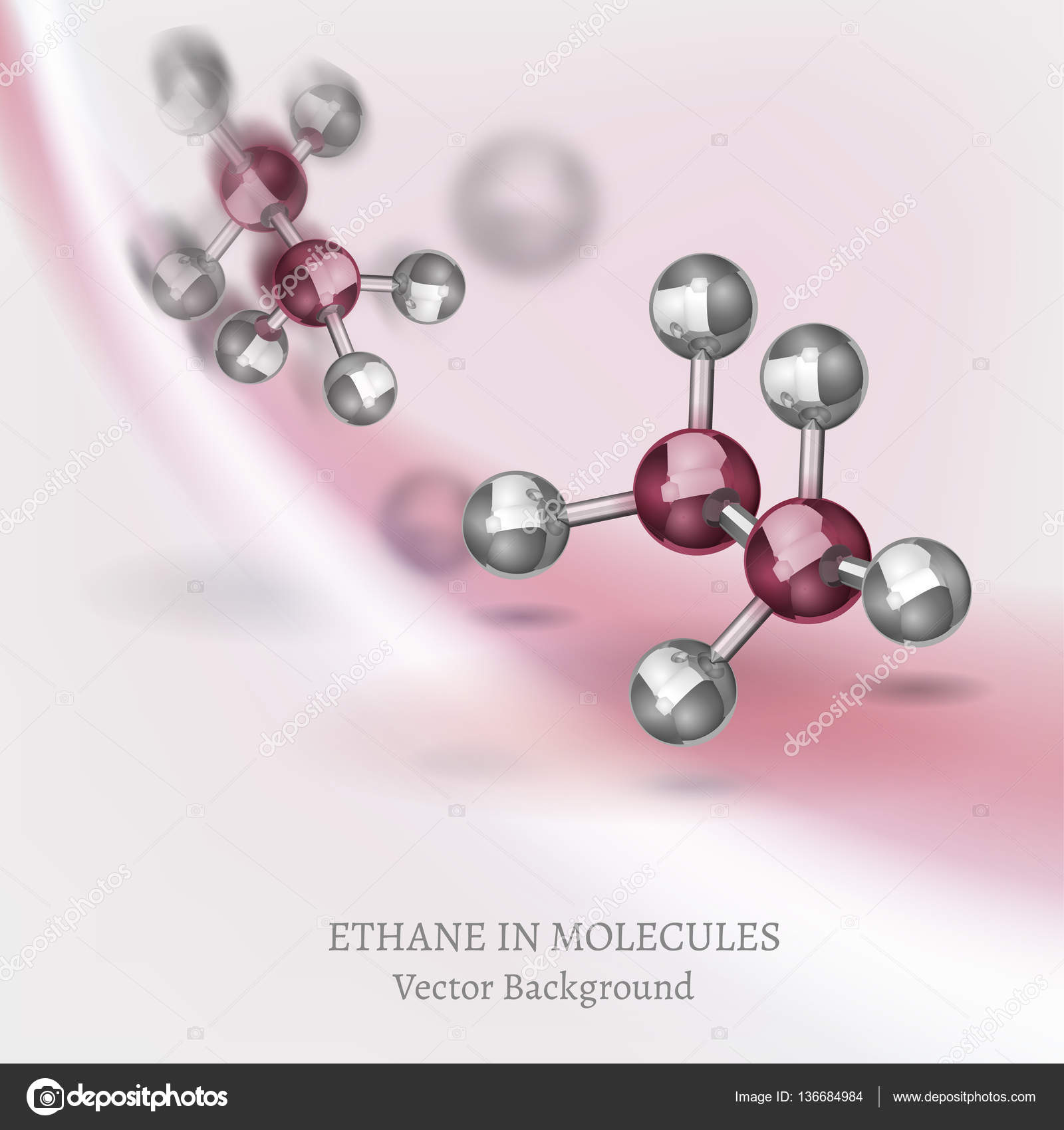 Etanmolekyler Bakgrunn stockvektor © annyart #136684984, image size:963x1024