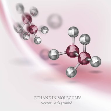 Ethane Molecules Background clipart
