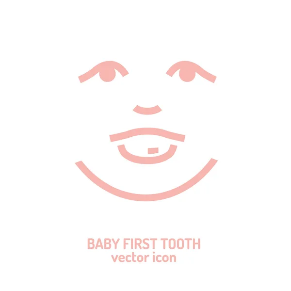 Erstes Zahnsymbol — Stockvektor
