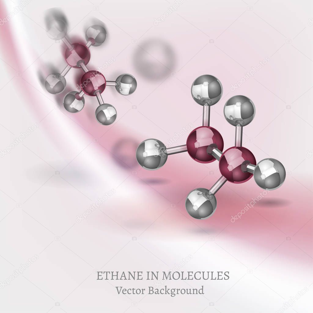 Ethane Molecules Background