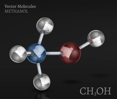 Metanol molekül görüntü