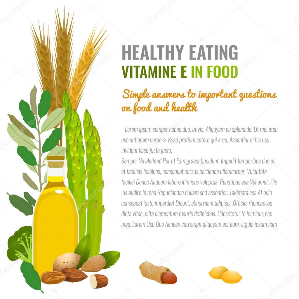 Healthy Food Vitamin E Banner