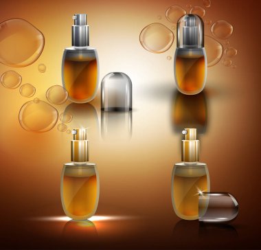 Glass Flacons Set