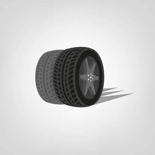 Logo de la tienda de neumáticos — Vector de stock