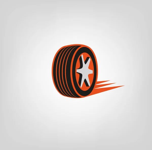 Logotipo da loja de pneus — Vetor de Stock