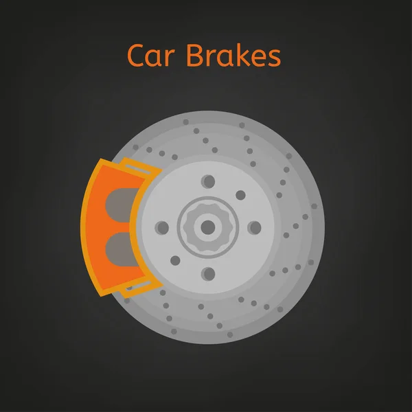 Car brakes image — Stock Vector