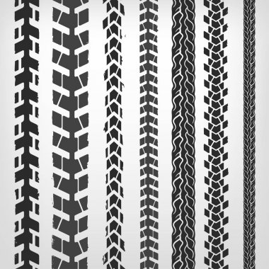 Motorcycle Tire Tracks clipart