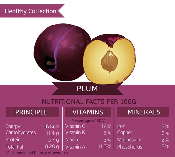 Recolección saludable Frutas — Archivo Imágenes Vectoriales