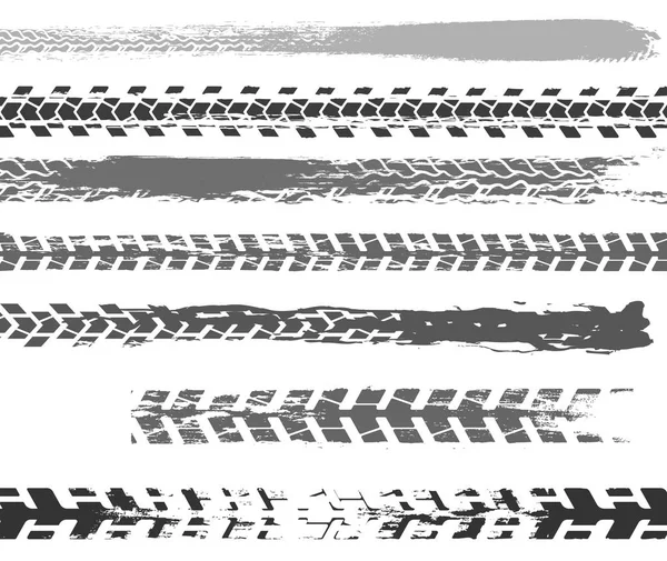 Pistas de neumáticos de motocicleta — Archivo Imágenes Vectoriales