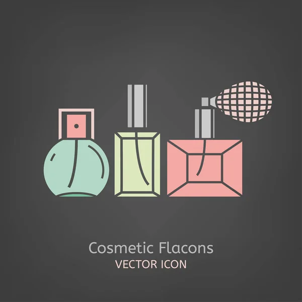 Cosmetic Flacon Icon — Stock Vector