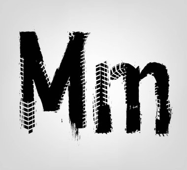 Grunge lastik mektup