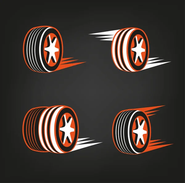 Lastik dükkanı Logo — Stok Vektör