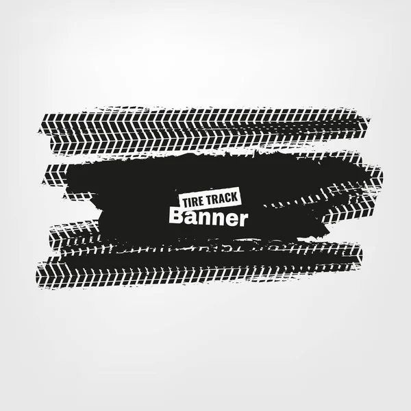 Bannières de pneus Grunge — Image vectorielle