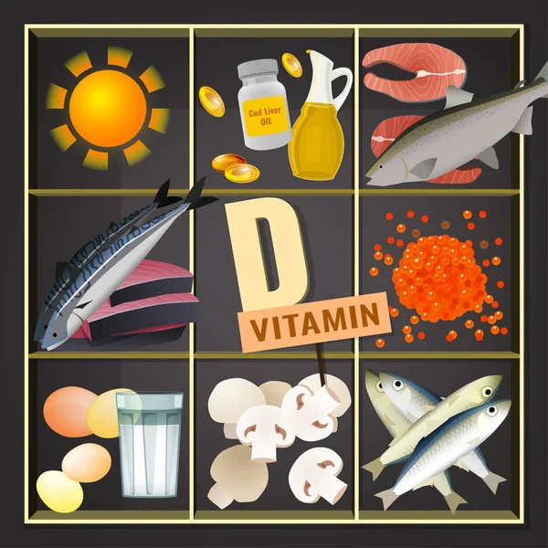 Vitaminok doboz kép — Stock Vector