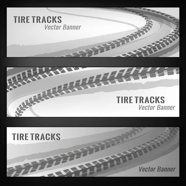 Band track banners — Stockvector