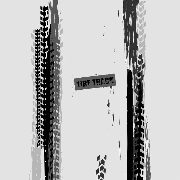 Hintergrund der Reifenspur — Stockvektor