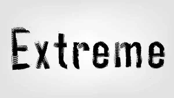 Extreme belettering afbeelding — Stockvector