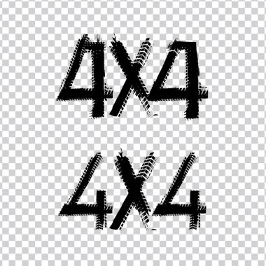 4 x 4 yazı resim