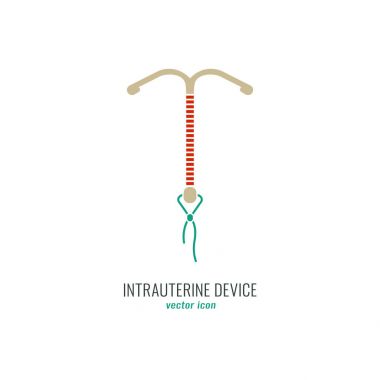 Intrauterine aygıt simgesini