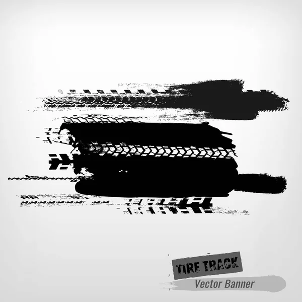 Bannière Grunge Tire — Image vectorielle