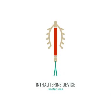 Intrauterine aygıt simgesini