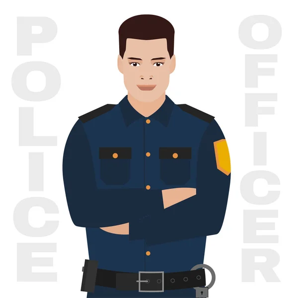 Imagen oficial de policía — Vector de stock