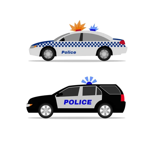 Policía imagen del coche — Vector de stock