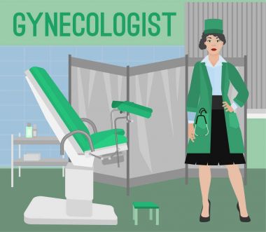 Jinekolog vektör görüntü