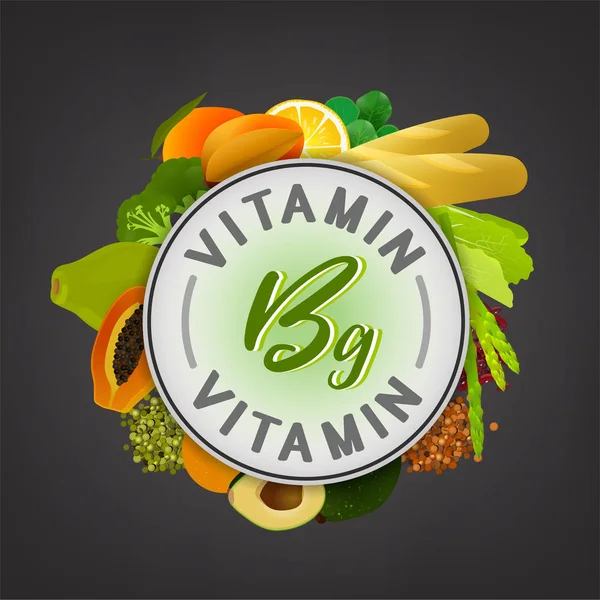 Banner de sello de vitamina — Vector de stock
