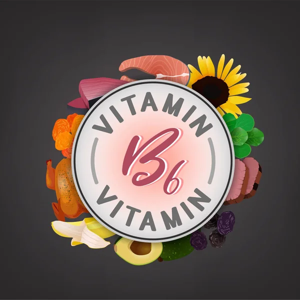 Banner de sello de vitamina — Vector de stock