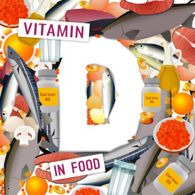 D vitamini arka plan