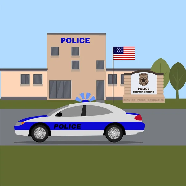 Estación de policía imagen — Vector de stock